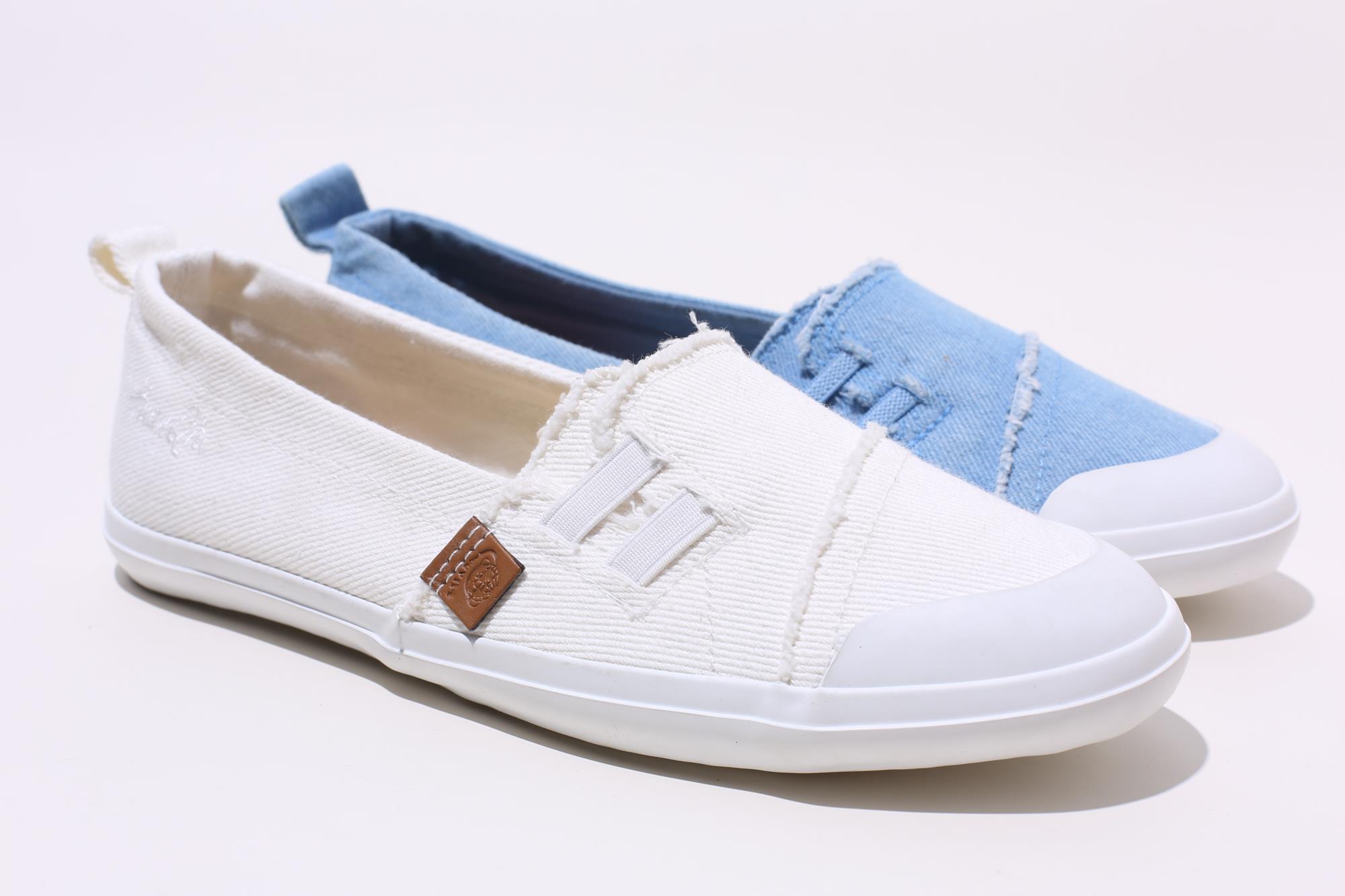 Newest design top quality custom blue white canvas casual shoes