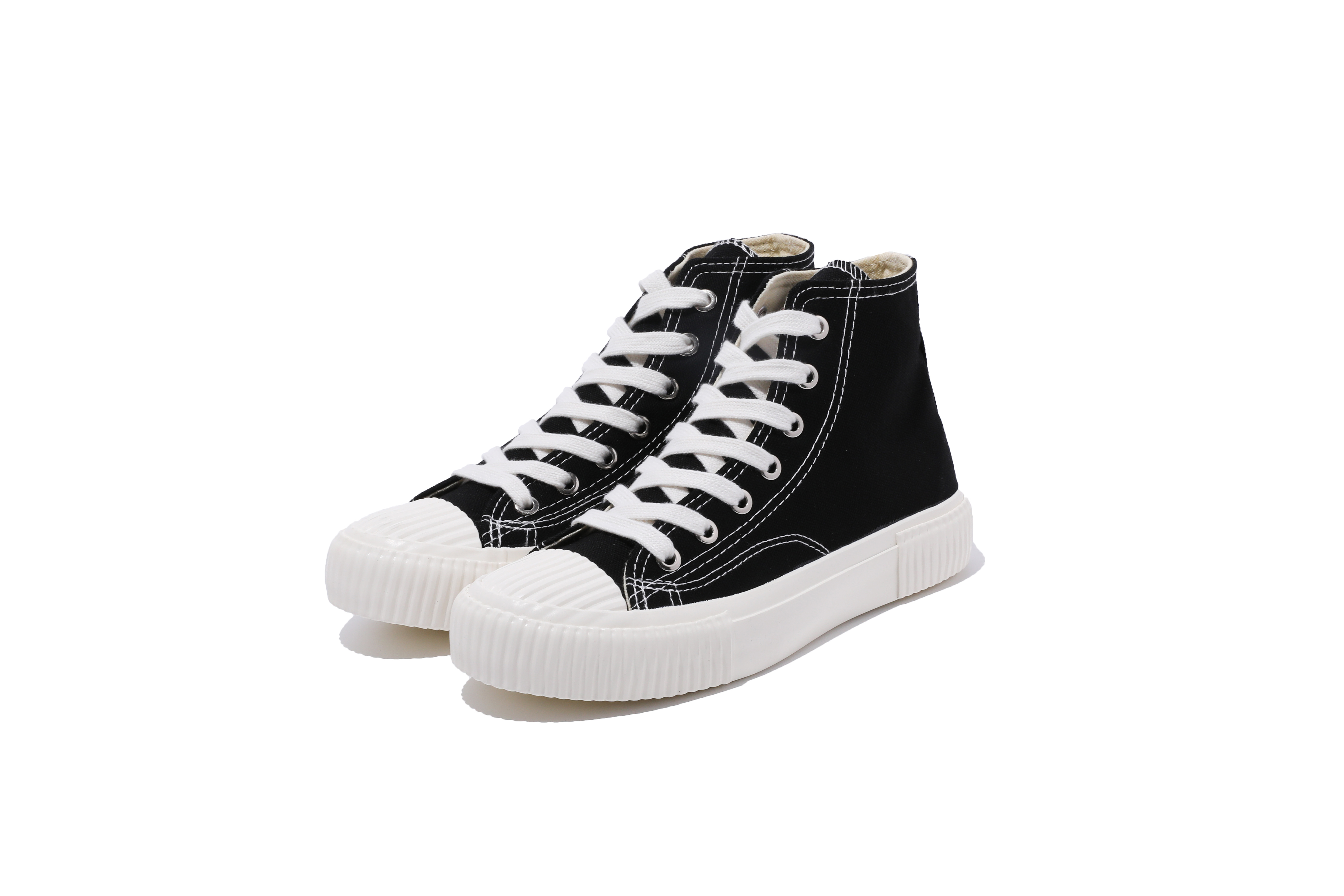 High quality chinese manufacturers ladies black canvas shoes