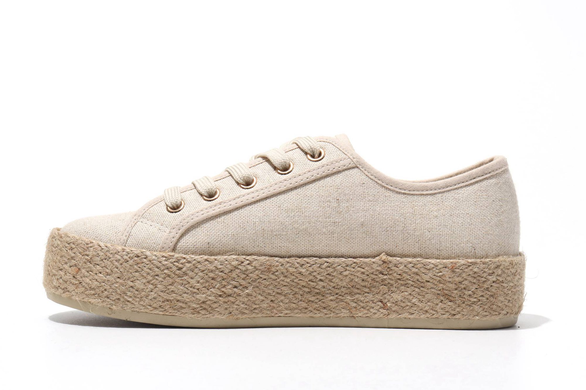 LADY THICK-SOLED HEMP ROPE SHOES