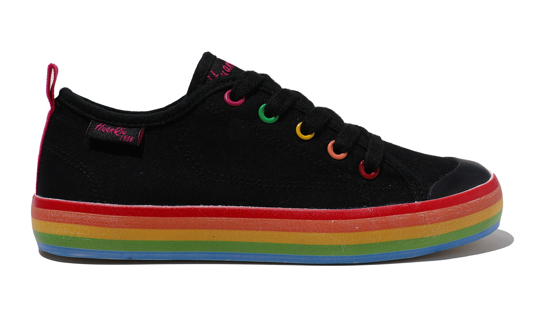 Baby sneaker rainbow foxing
