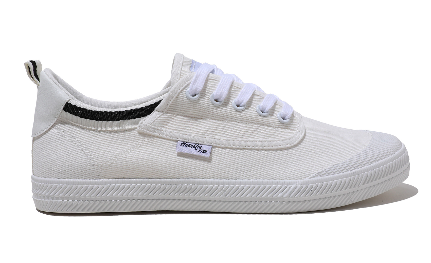 Men White Canvas Shoe